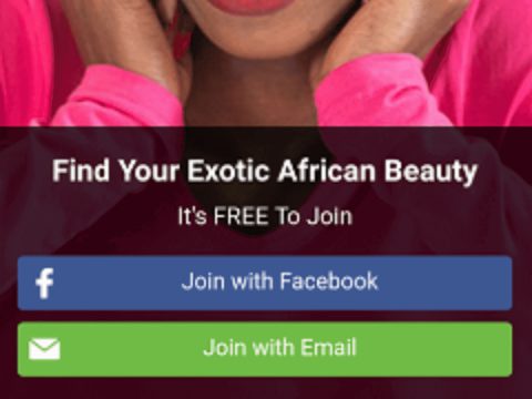 app móvil de Afro Introductions