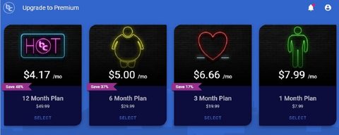 Captura de pantalla de los precios de BiggerCity