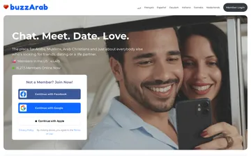 Captura de pantalla del sitio web de BuzzArab
