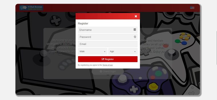 Registro en Chat Avenue