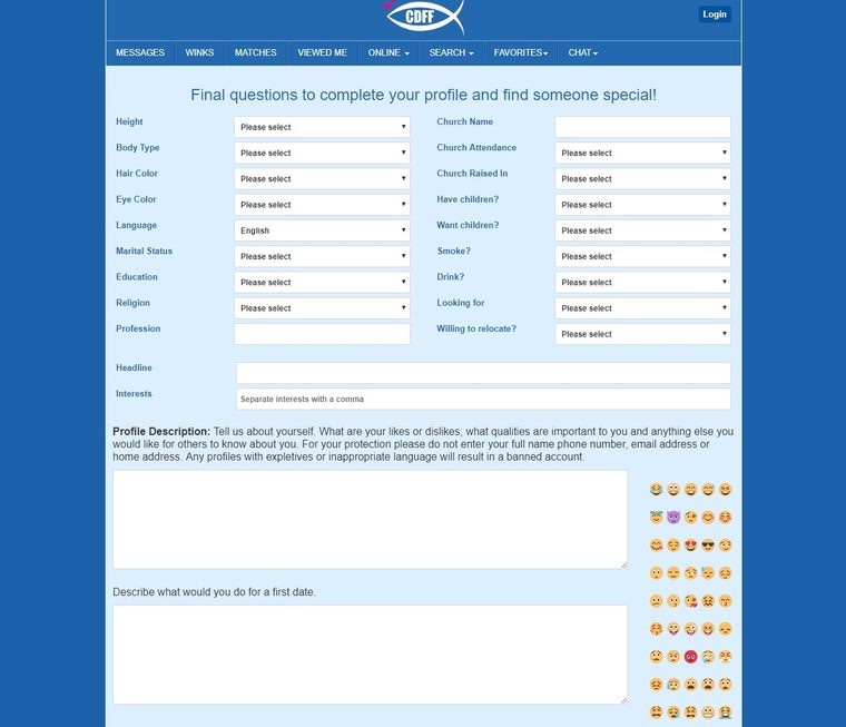 Registro en Christian Dating For Free