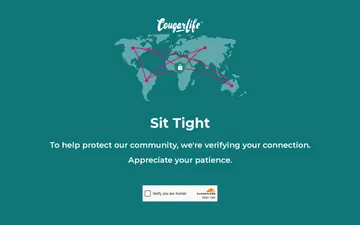 Captura de pantalla del sitio web de Cougar Life