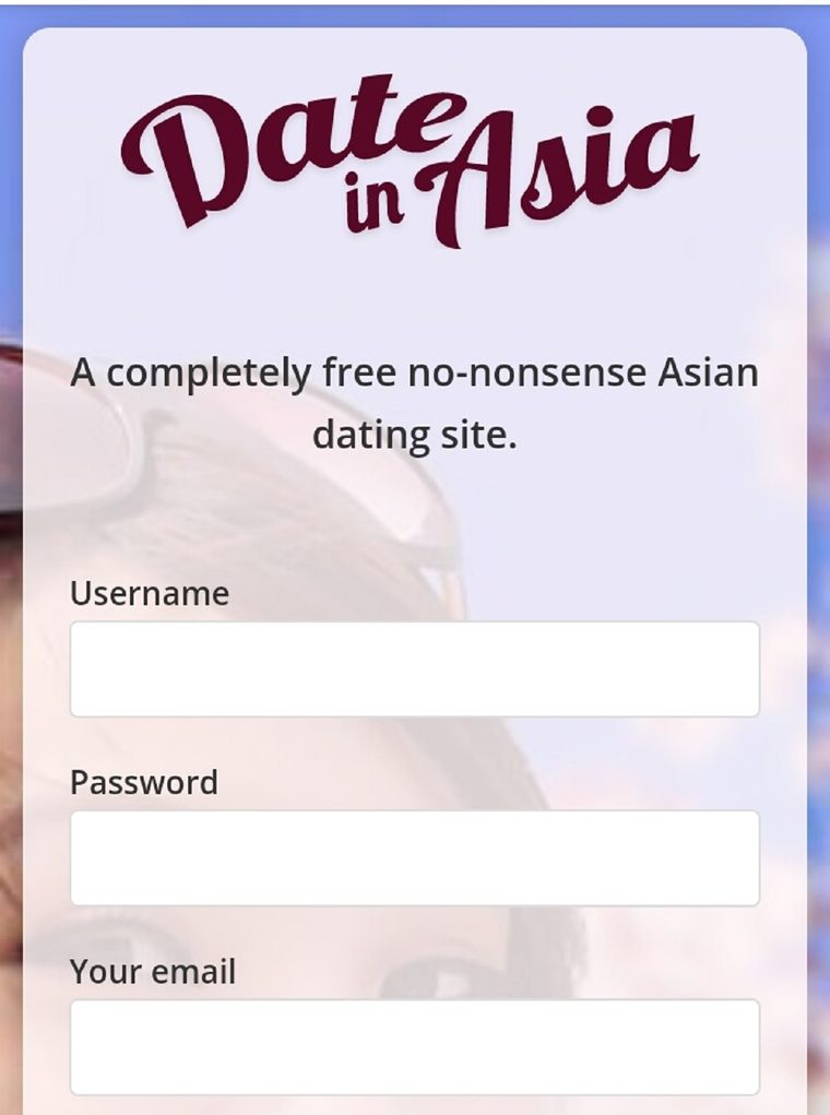 Sitio móvil de DateinAsia