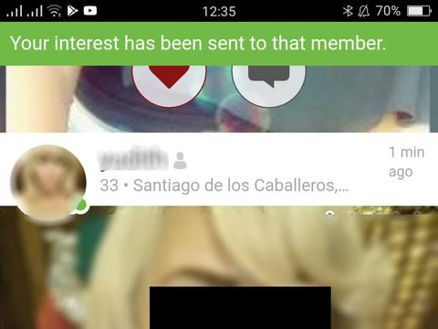 Búsqueda en la app de DominicanCupid