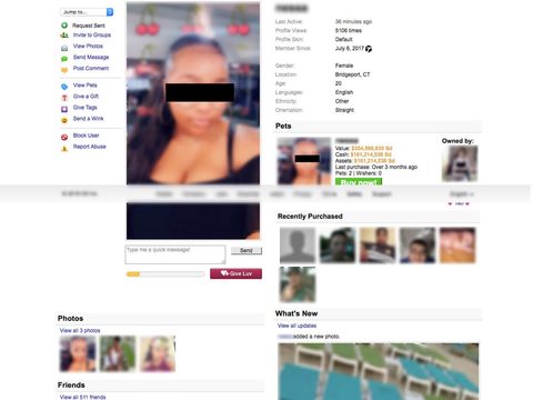 Perfil femenino de hi5