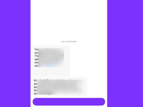 mensajería de Hily