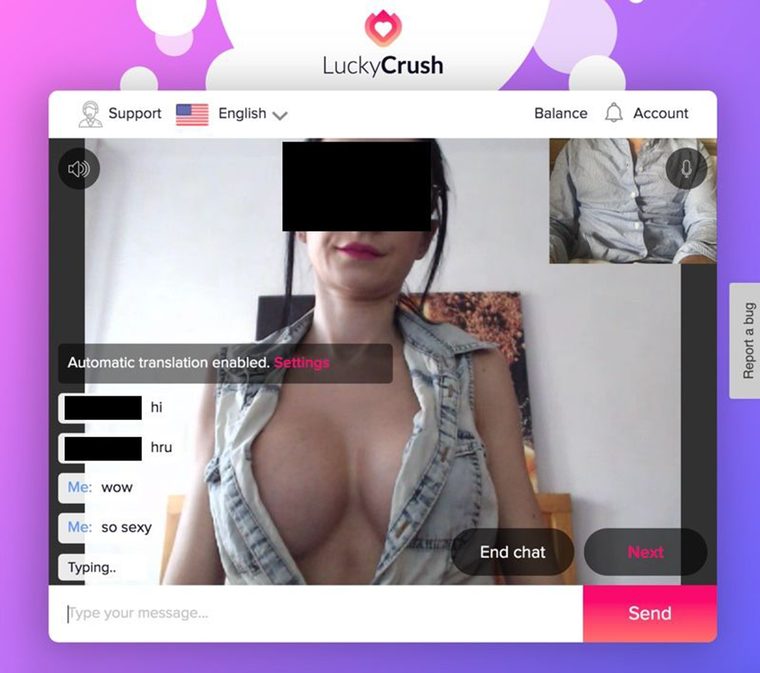 Contacto en LuckyCrush