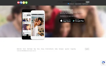 Captura de pantalla del sitio web de MocoSpace