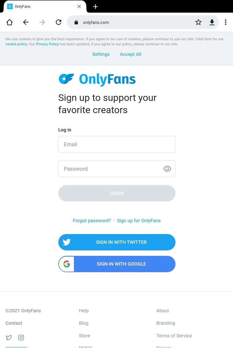 OnlyFans móvil