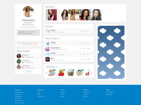 Perfil femenino de Paltalk