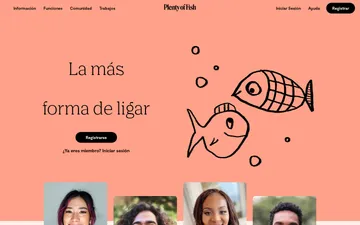 Captura de pantalla del sitio web de POF