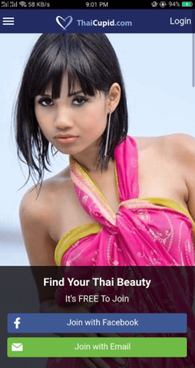 App móvil de Thai Cupid