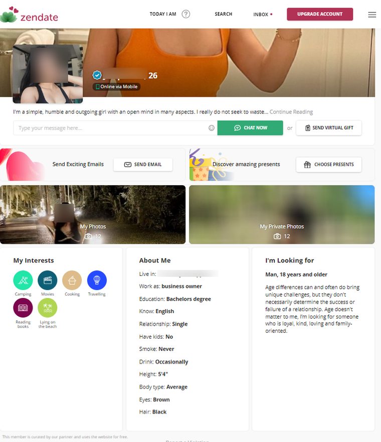 perfil zendate