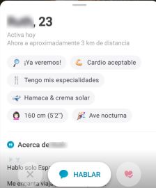 Contactar usuario en aplicación para ligar Happn España