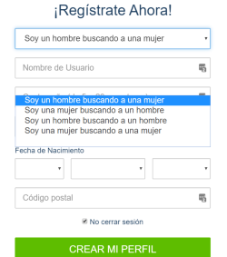 registro web para buscar pareja amor en linea