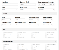 información de perfil follamigos