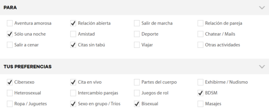 buscador avanzado de preferencias sexuales en follamigos