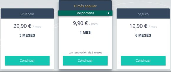 Precios página para buscar pareja Solteros 50