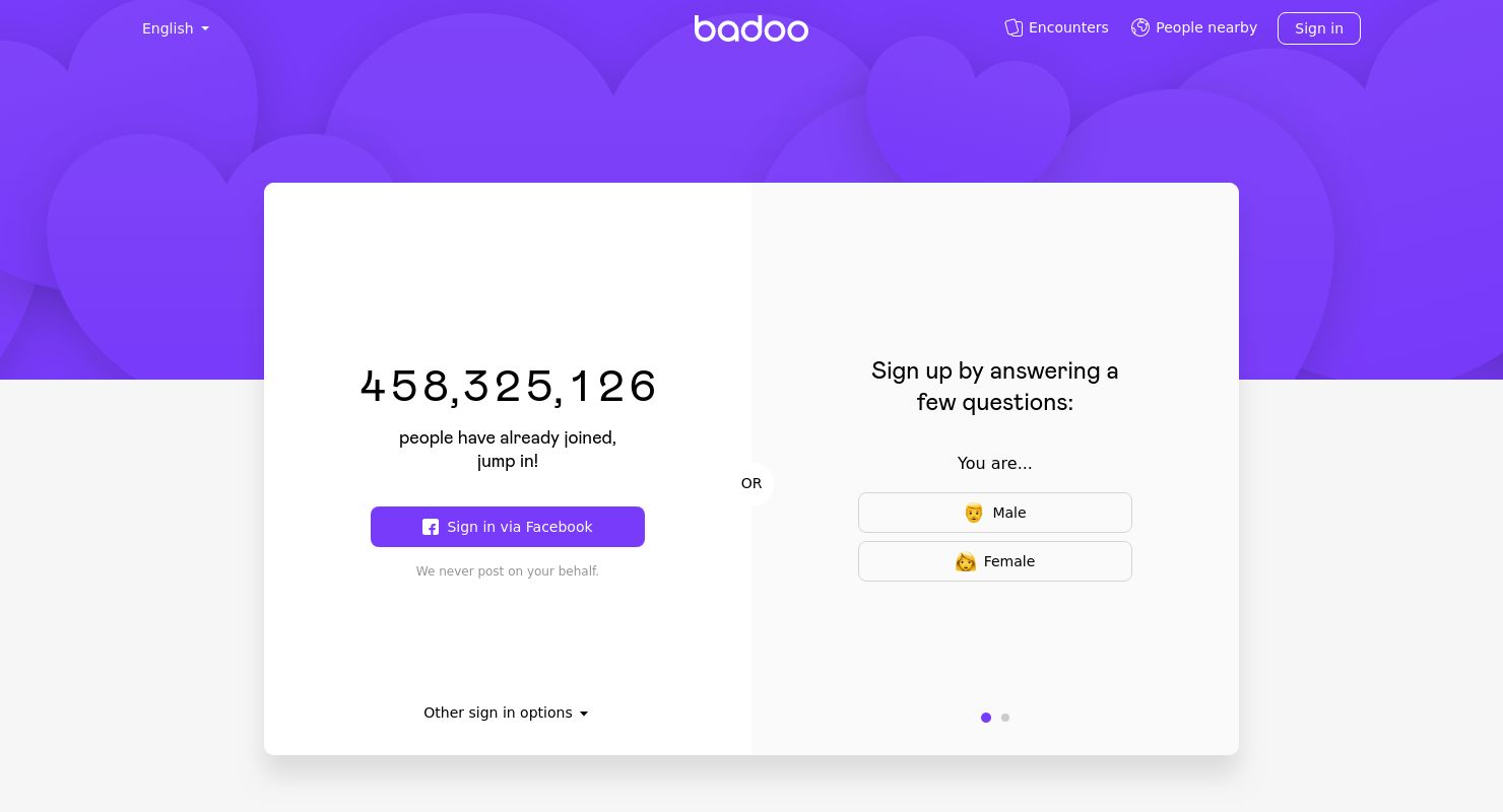 Badoo Opiniones Marzo 2021 Perfiles Falsos O Gente Real Log into badoo entrar pelo facebook in a single click within seconds without any hassle. badoo opiniones marzo 2021 perfiles